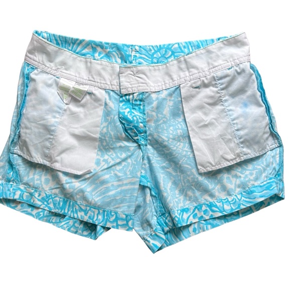 Lilly Pulitzer The Callahan 5” Short In Shorely Blue Sea Cups Women’s Size 6 - Picture 6 of 14